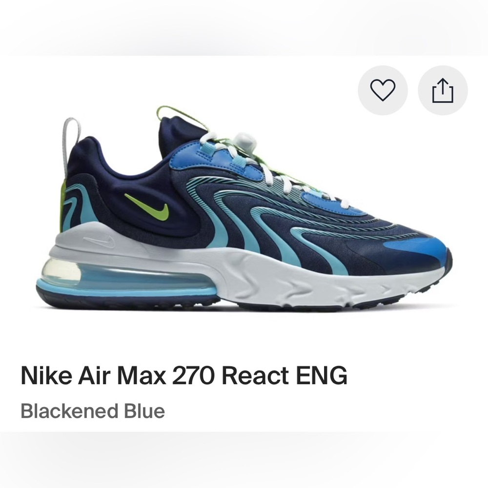 Nike Air Max 270 React ENG - Blackened Blue